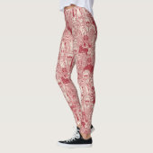 leggings van gekcrypte rode parelmolen (Links)