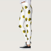 Leggings van gele bijen (Links)