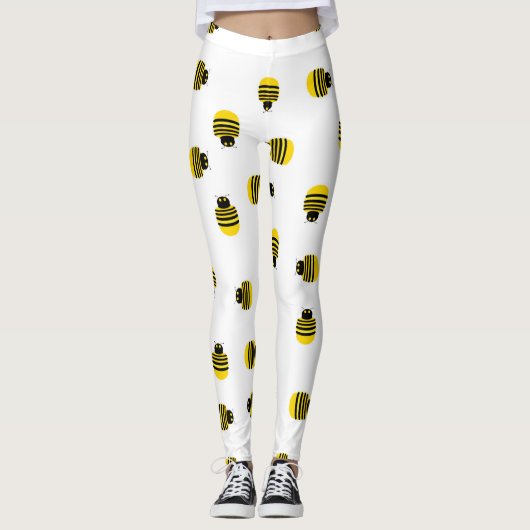 Leggings van gele bijen (Voorkant)