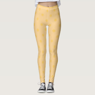 Leggings van gele poka Dot