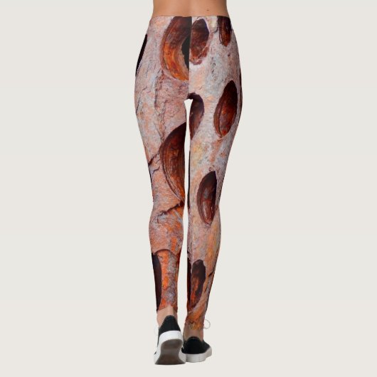 Leggings van geroosterd geperforeerd metaal (Achterkant)