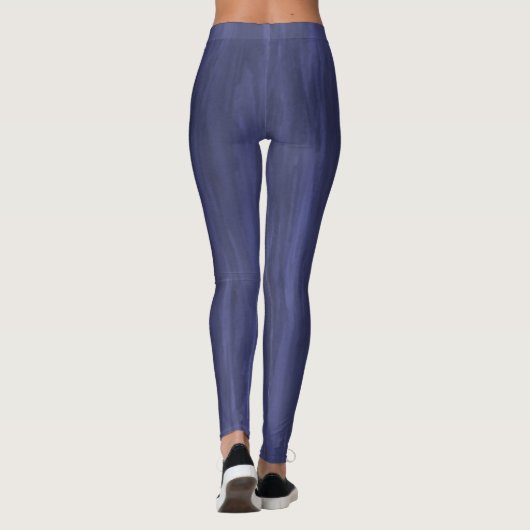 Leggings van getextureerde marine (Achterkant)