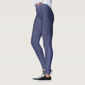 Leggings van getextureerde marine (Links)