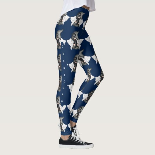 Leggings van Gnome Capricorn Astrology Sign Angel (Rechts)