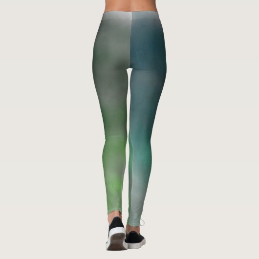 Leggings van Green Ombré Grunge (Achterkant)