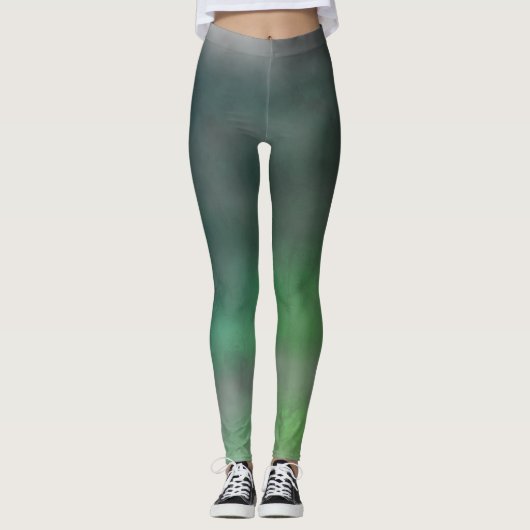Leggings van Green Ombré Grunge (Voorkant)