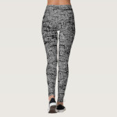 Leggings van grijze/zwarte vrouwen (Achterkant)