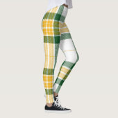 Leggings van groene en gele tartan (Rechts)
