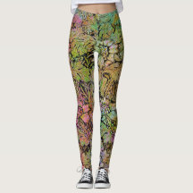 Leggings van Grunge Floral