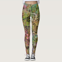 Leggings van Grunge Floral