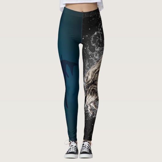 Leggings van haaien en leeuwen (Voorkant)