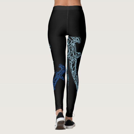Leggings van hamerhaai (Achterkant)
