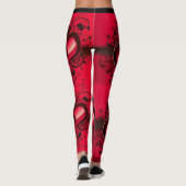 Leggings van hart Valentijnsdag Vrouwen (Achterkant)