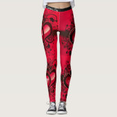 Leggings van hart Valentijnsdag Vrouwen (Voorkant)