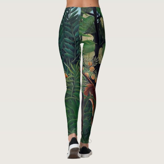Leggings van Henri Rousseau Oerwoud (Achterkant)