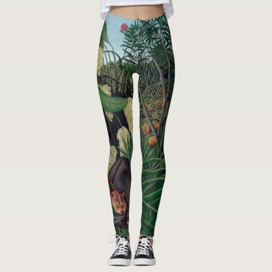 Leggings van Henri Rousseau Oerwoud (Voorkant)