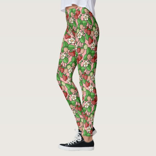 Leggings van het Aardbeienpatroon (Links)