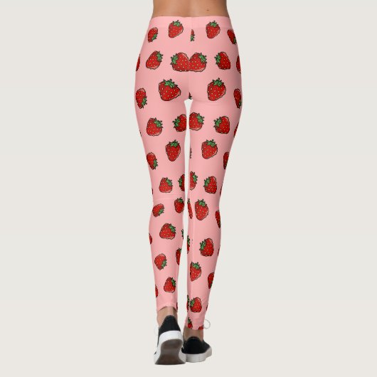 Leggings van het Aardbeienpictogram (Achterkant)