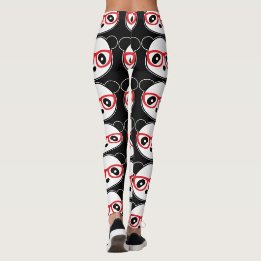 Leggings van het Beer Panda - Leggings van de Mode (Achterkant)