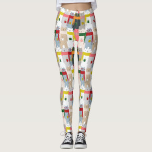 Leggings van het Beer-patroonpatroon bevestigen