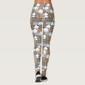 Leggings van het Beer-patroonpatroon bevestigen (Achterkant)