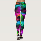 Leggings van het Bright Neon Colors Patroon (Achterkant)