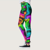 Leggings van het Bright Neon Colors Patroon (Links)