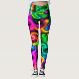 Leggings van het Bright Neon Colors Patroon