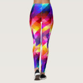 Leggings van het Bright Rainbow Checker Pattern (Achterkant)