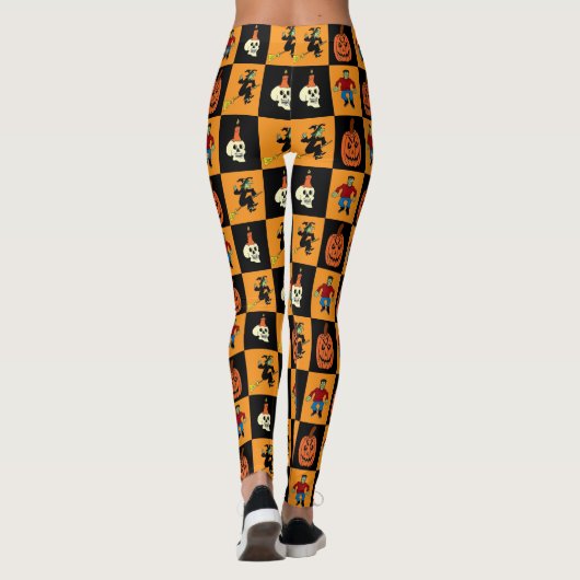 Leggings van het controlebord voor Halloween (Achterkant)