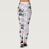 Leggings van het Cute Fish Pattern-patroon (Achterkant)