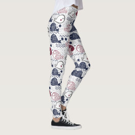 Leggings van het Cute Fish Pattern-patroon