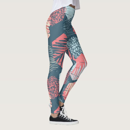 Leggings van het Cute Surf Wave Pattern (Rechts)