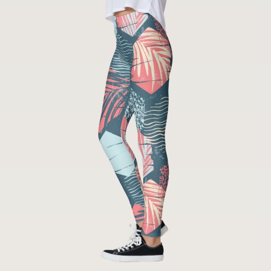 Leggings van het Cute Surf Wave Pattern (Links)