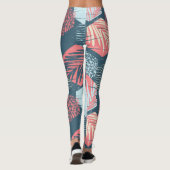 Leggings van het Cute Surf Wave Pattern (Achterkant)
