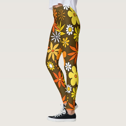 leggings van het Floral Pattern-patroon van 1970-s (Links)