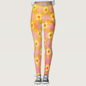 Leggings van het Girly Shoe Flower Floral Pattern (Voorkant)