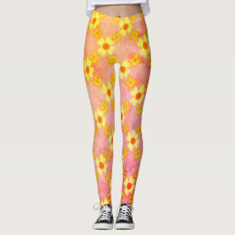 Leggings van het Girly Shoe Flower Floral Pattern