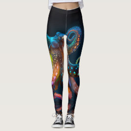 Leggings van het gloeiend Octopus