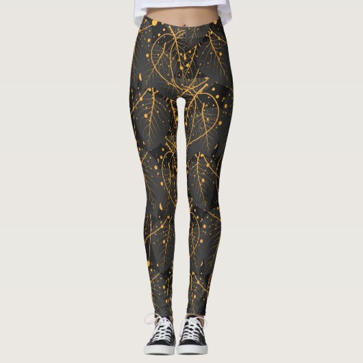 Leggings van het goudblad (Voorkant)