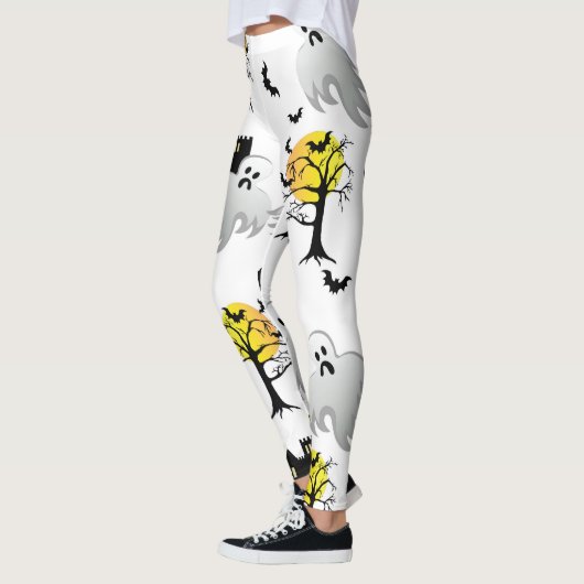 Leggings van het halloween Haunted House-patroon (Links)