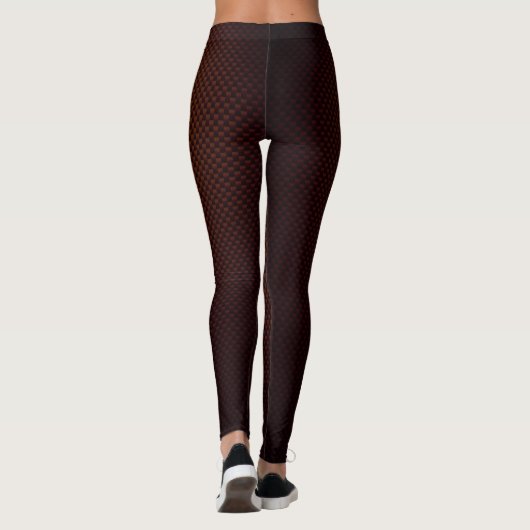 Leggings van het honingkoolstofvezelpatroon (Achterkant)