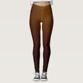 Leggings van het honingkoolstofvezelpatroon (Voorkant)