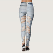 Leggings van het Jeans Patroon (Achterkant)