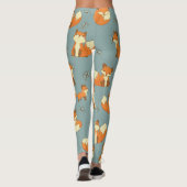 Leggings van het Kleine Fox Pattern-cute (Achterkant)