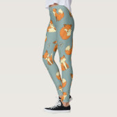 Leggings van het Kleine Fox Pattern-cute (Links)