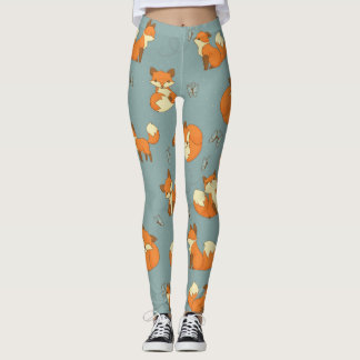 Leggings van het Kleine Fox Pattern-cute