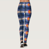 Leggings van het kleurenbaksteenpatroon (Achterkant)