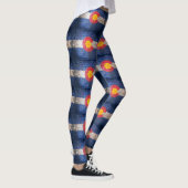 Leggings van het kleurenbaksteenpatroon (Rechts)