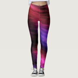 Leggings van het kleurrijke golfpatroon